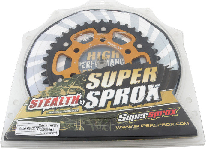 Supersprox 108-478639 RST-478-39-GLD REAR STEALTH SPROCKET ALU/STL 39T-520 GLD KAW/POL