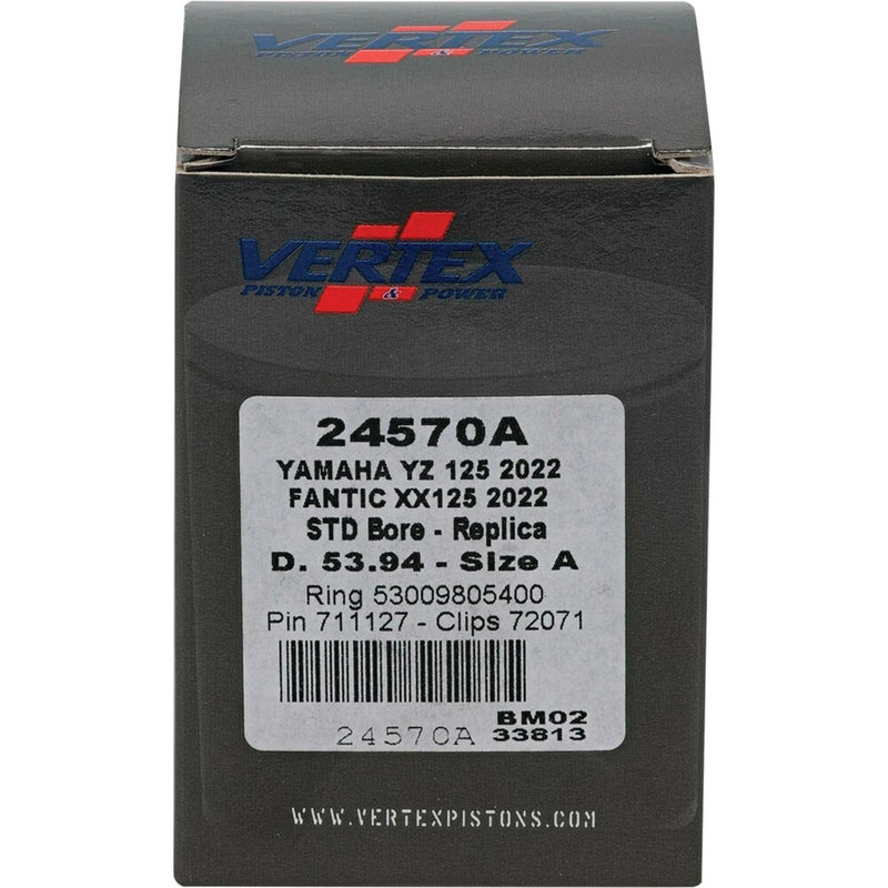 Vertex Piston Kit Cast 53.94/Standard - 24570A Yamaha YZ 125 2022-2024