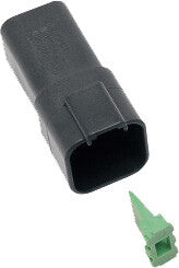 Namz Custom Cycle 850-08011 DR-6B 6-WIRE BLACK DEUTSCH RCPTCL & WDGLCK HD# 72106-94BK