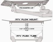 KFI Products 105000 KFI ATV Plow Base Push Tube - User 1