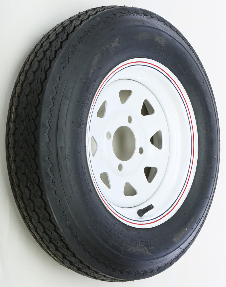 Awc 58-8163 TA2024040-71B530C TRAILER TIRE AND WHEEL ASSEMBLY WHITE