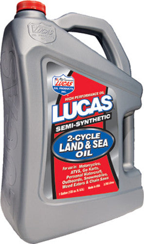 Lucas Semi-SYN Land SEA OIL 2T 1GAL - 10557 For Ski-Doo Snowmobiles 2002-2019 | Husqvarna Dirt Bikes 2003-2018 | Kawasaki Dirt Bikes 2002-2018