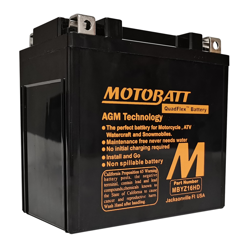 Motobatt 491-1004 MBYZ16HD BATTERY MBYZ16HD SEALED FACTORY ACTIVATED