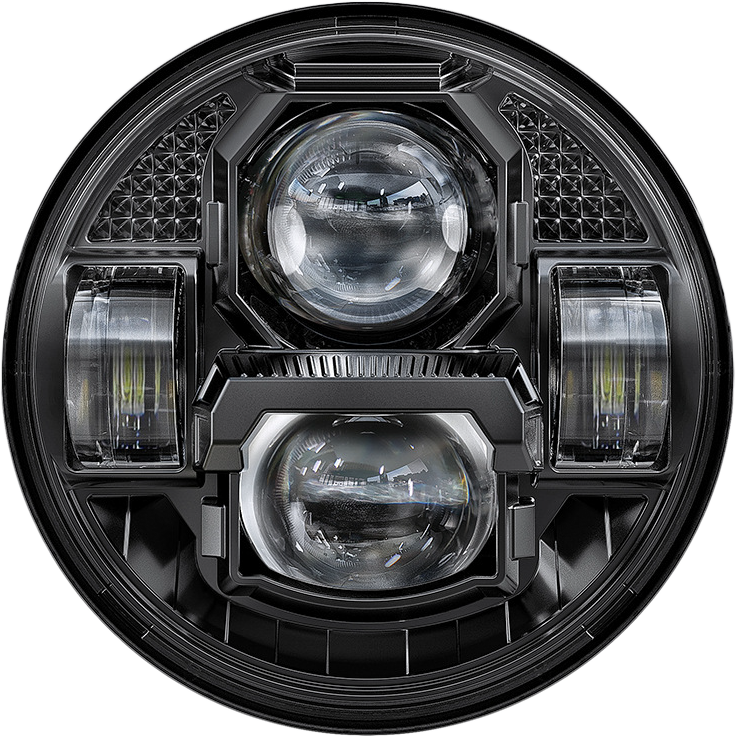 Pathfinder 226-0234 UV5B 5 3/4" LED HEADLIGHT RUGGED ULTRA VIEW BLACK