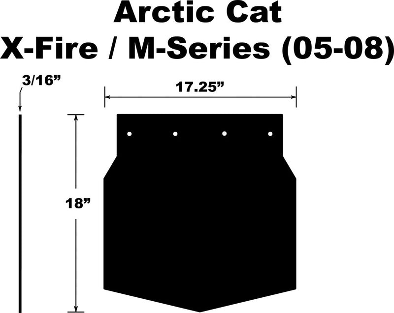 Pdp Snowflap Arctic CAT M-Series X-Fire - SF-058MSPB Arctic Cat Snowmobiles 2005-2008