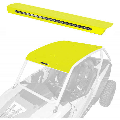 Pro Armor Asylum Roof W Light Bar Lime Squeeze - P141R123LSQ Polaris RZR / XC 2014-2022