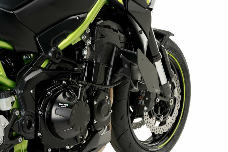 Puig Hi-Tech Parts Downforce Side Spoilers Black - 20284N Kawasaki 900 2017-2022