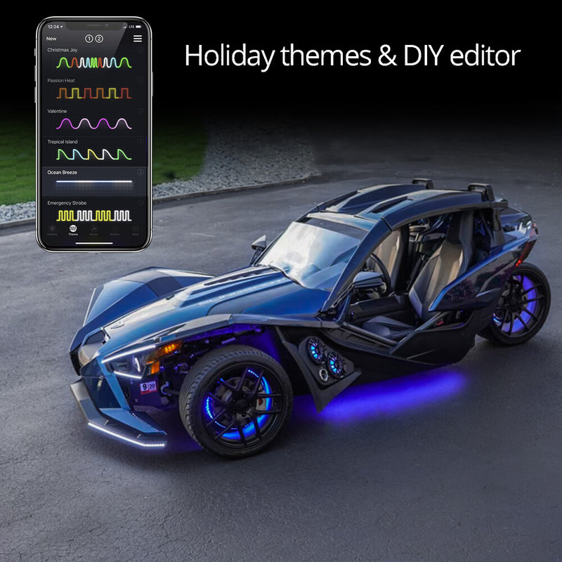 Xk Glow LED Underglow Advanced Kit POL - XK-SLING-ADV Polaris Slingshot 2015-2022