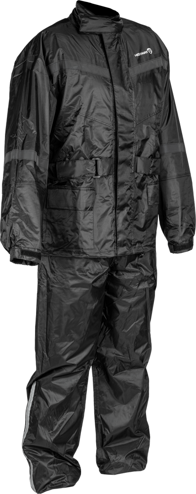 Highway 21 489-4000M 489-4000M 2 PIECE RAIN SUIT BLACK MD
