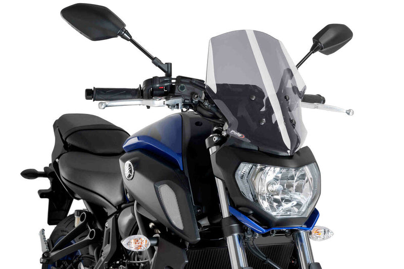 Puig Hi-tech Parts 561-09667S 9667H WINDSCREEN NAKED NEW GEN TOURING SMOKE YAM