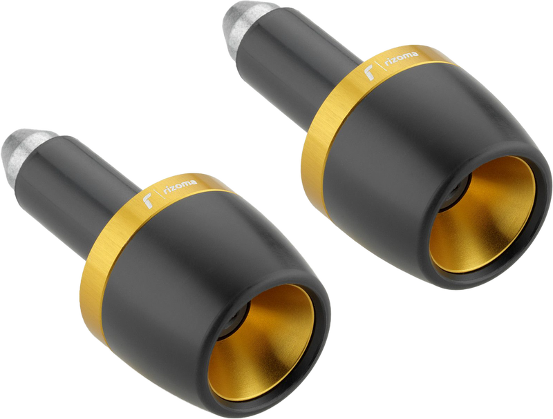Rizoma Bar Ends Pair Gold - MA532G For Ducati Motorcycles 2023 | Triumph Speed / Street / Trident 2023 | Kawasaki Ninja / 650 2023-2024