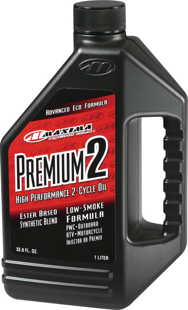 Maxima Racing Oil Premium 2 128OZ - 219128 For Ski-Doo Snowmobiles 2002-2019 | Husqvarna Dirt Bikes 2003-2018 | Kawasaki Dirt Bikes 2002-2018