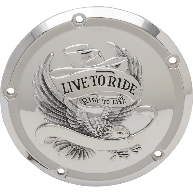 Drag Specialties Live to Ride Derby Cover - 1107-0554 For Harley Touring 2015-2026