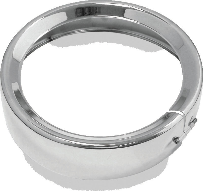 Bikers Choice 482914 FLH FLT Flhr FLD Black 7 Inch Chrome Headlight Trim Ring - Photo - Primary