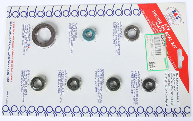 K&s Technologies Engine Seal Kit - 50-2043