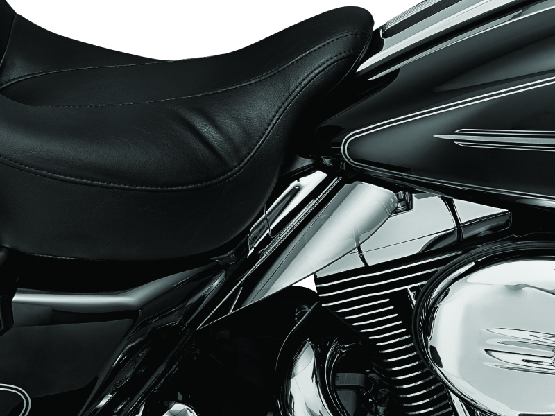 Kuryakyn 1316 Saddle Shields Heat Deflectors 09-Up Touring Smoke - User 1