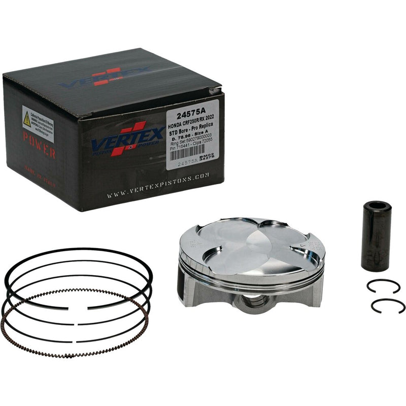 Vertex Piston Kit Forged 78.96/Standard 13.9:1 - 24575A Honda CRF250R / CRF250RX 2022-2024