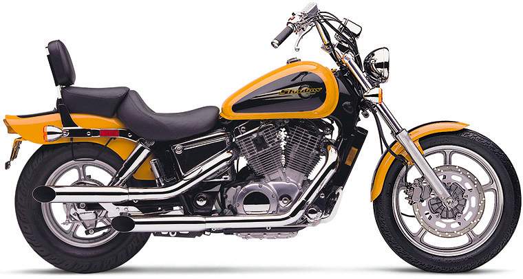 Cobra Blvd Slashcut Slip ON Chrome Honda VT1100 Spirit - 1170SC Honda VT1100C Shadow Spirit 1997-2007