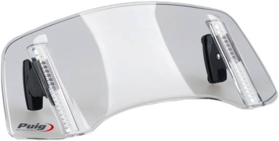 Puig Hi-tech Parts 561-20763S 20763H MULTI-ADJUSTABLE VISOR 2.0 FIXED SCREW SMOKE 300X130MM