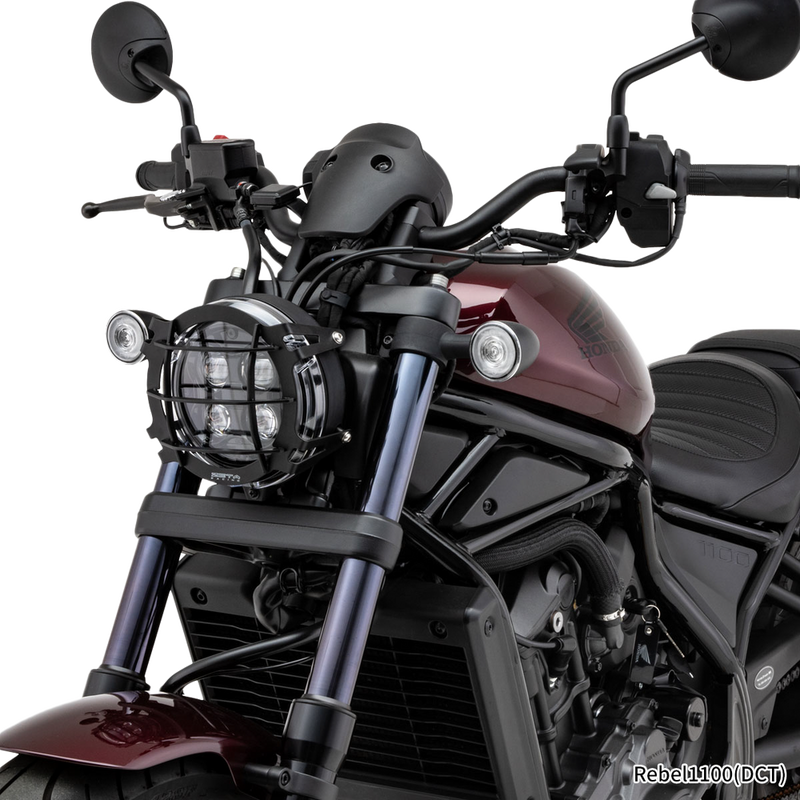 Zeta Headlight Guard Black - ZE52-4130 Honda Rebel 2019-2024