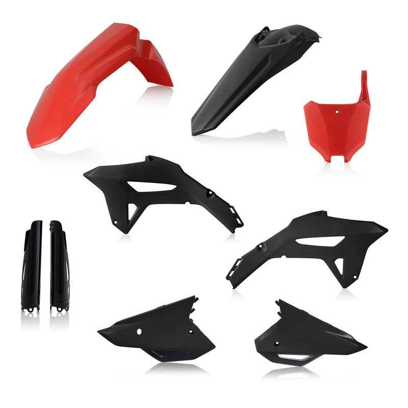 Acerbis Plastic Kit Full Honda RED Black - 2858921042 Honda CRF450R / CRF450RWE / CRF250R 2021-2024