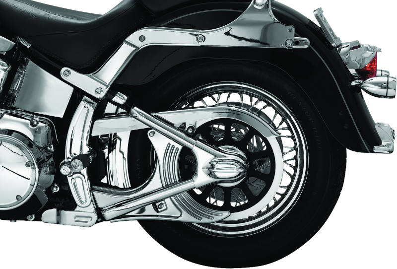 Kuryakyn 7773 Boomerang Frame Covers 08-17 Softails Chrome - User 1