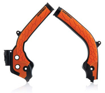 Acerbis X-Grip Frame Guard Black Orange - 2449535229 KTM Dirt Bikes 2016-2019