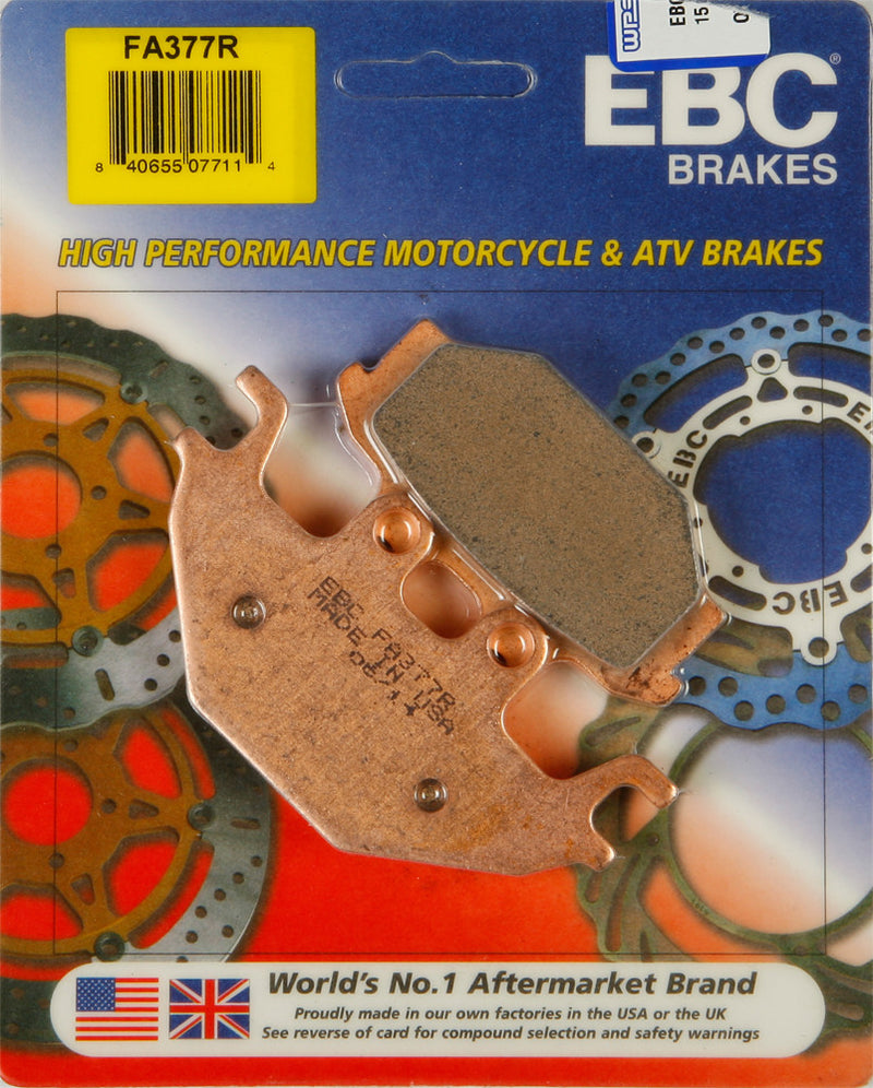 EBC Brake Pads - FA377R For Kawasaki Brute / 820 Mule Pro / 1000 Mule Pro 2013-2017 | Arctic Cat 250 / 300 / 300 2x4 Auto / 300 4x2 2006-2010