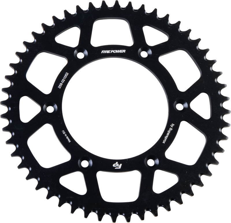 Fire Power 258-021052 FPA-210-52-BLK REAR SPROCKET ALUMINUM 52T BLK