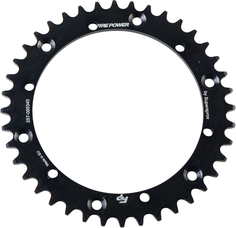 Fire Power Rear Sprocket Steel 40T Black - FPS-853-40-BLK Yamaha ATVs 1988-2006