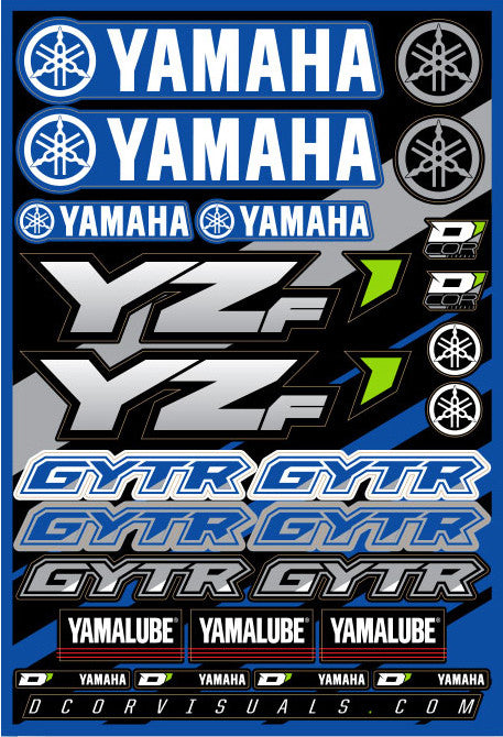 D'cor Visuals D-Cor Decal Sheet Yamaha YZF - 40-50-100