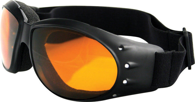 Bobster 26-4751 BCA001A CRUISER SUNGLASSES BLACK W/AMBER LENS