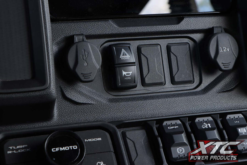 Xtc Power Products Auto Turn Signal Kit With Billet Lever AND Front DRL Lights CFM - ATS-L-CFM-U10-DRL