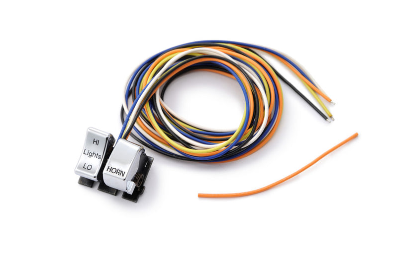 Harddrive Dimmer Horn Switch Assy Chrome - 85115 For Harley Motorcycles 1982-1995