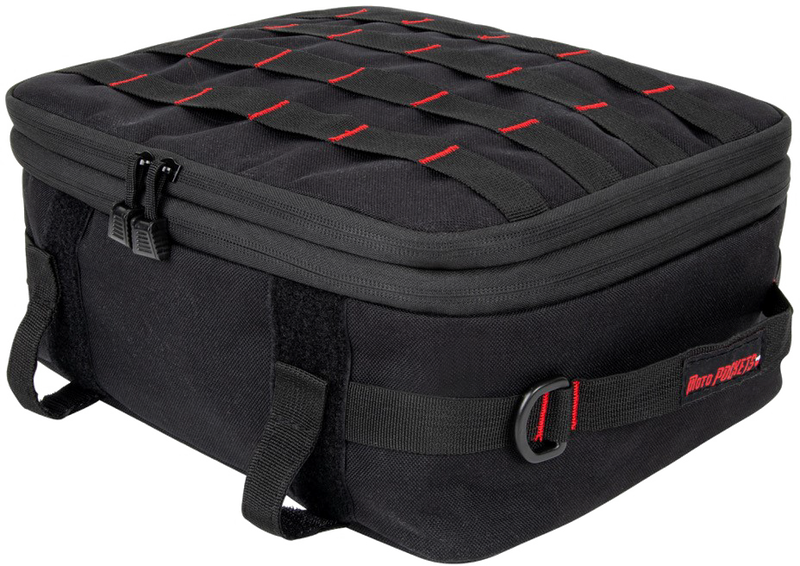 Moto Pockets 750-02120 10022 TOP BOX BAG BLACK 12"X10"X4.5"