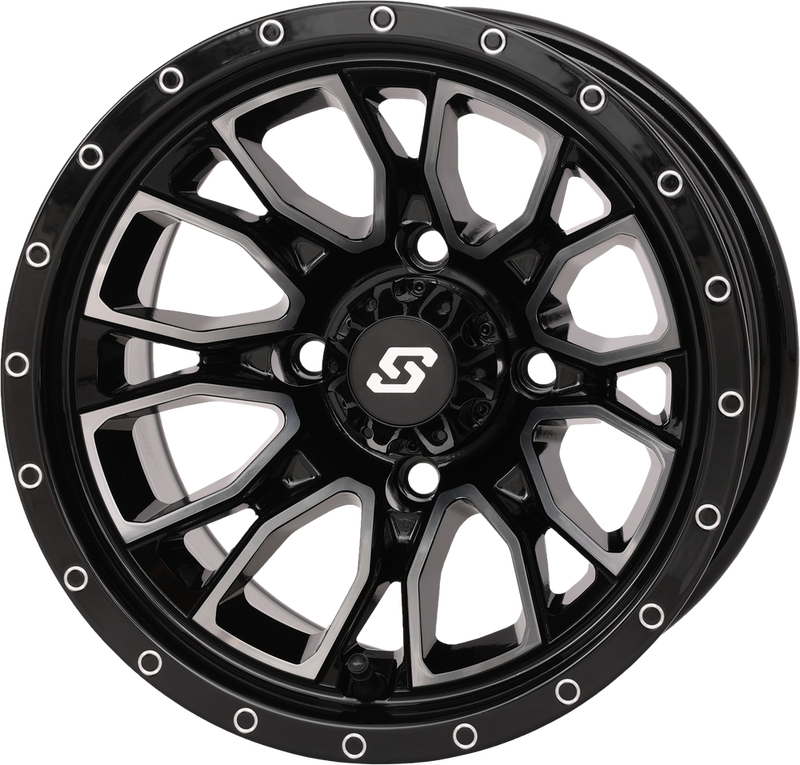 Sedona 570-9105 570-9105 FUSION WHEEL 12X7 2+5 4/110 GLOSS BLK/MACHINED