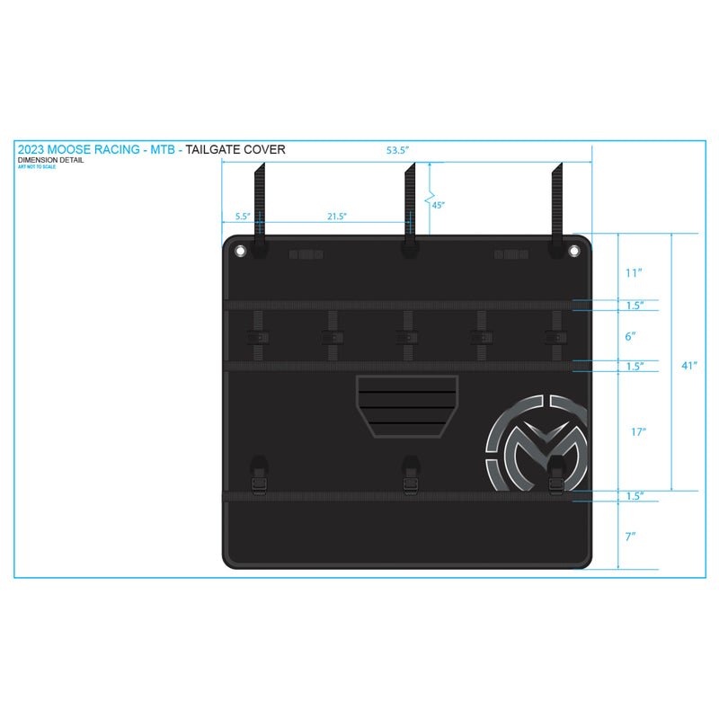 MOOSE OFFROAD 3930-0026 Tailgate Cover