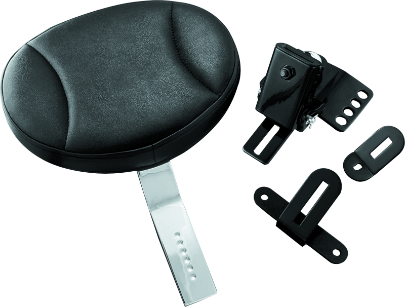 Kuryakyn 1670 Plug-in Driver Backrest 97-Up Touring Chrome - Photo - Primary