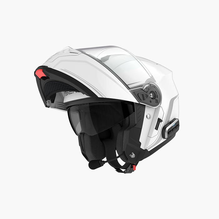 Sena 843-02161X OUTRUSH2-GW0XL1 OUTRUSH 2 FLIP UP HELMET W/MESH GLOSSY WHITE XL