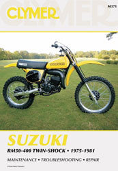 Clymer Repair Manual Suzuki RM50-400 - CM371 Suzuki Dirt Bikes 1975-1982