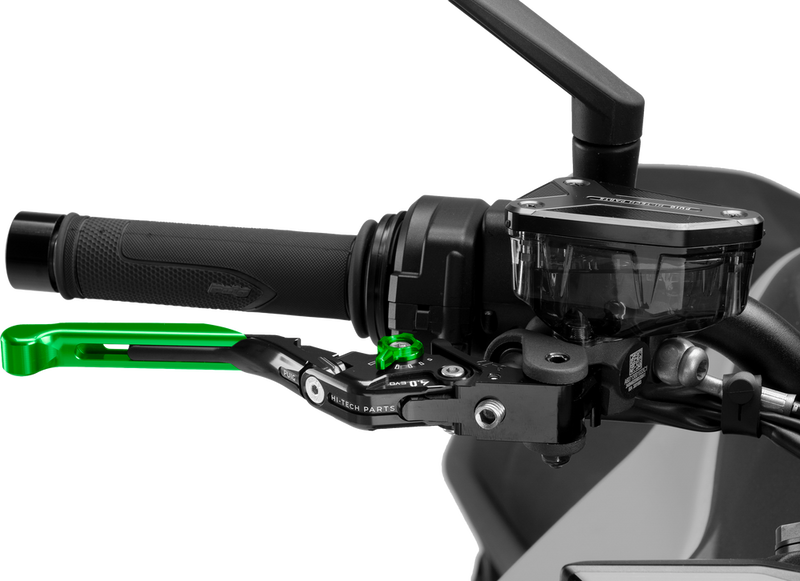 Puig Hi-tech Parts 561-00414GR 414VNV BRAKE LEVER 4.0 FOLD/EXTEND GREEN