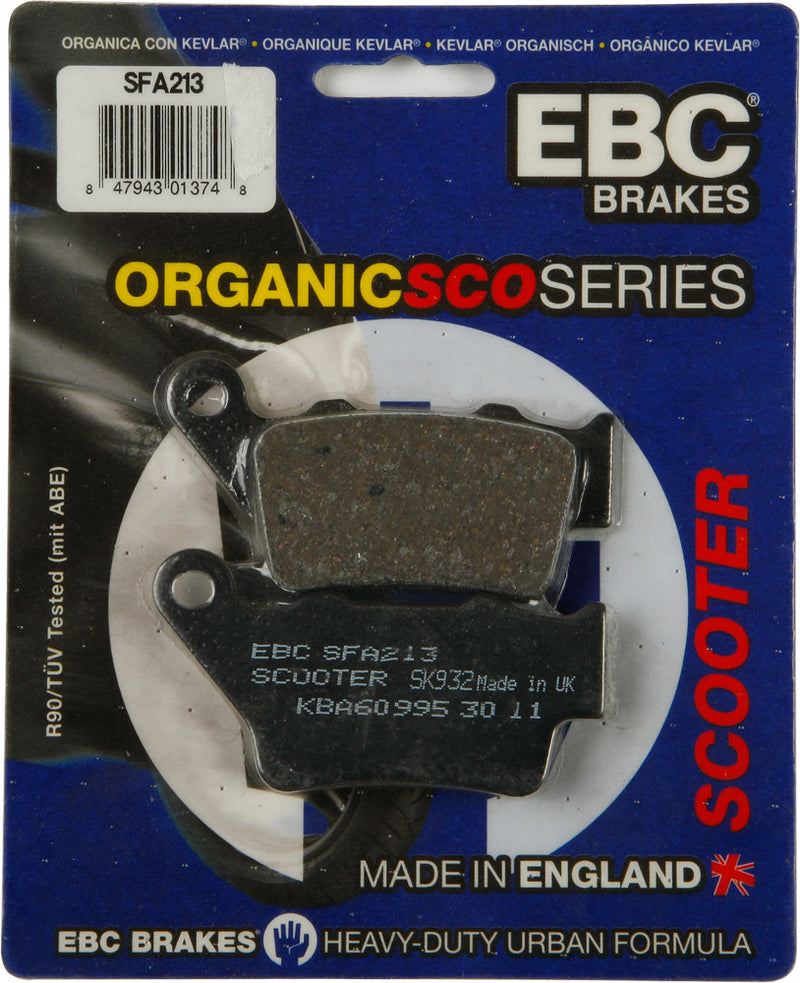 Ebc 153-213 SFA213 BRAKE PADS SFA213 ORGANIC