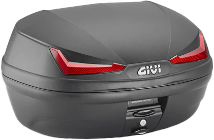 Givi 270-6703 E455NA SIMPLY IV TOP CASE 45L BLACK W/RED LENS