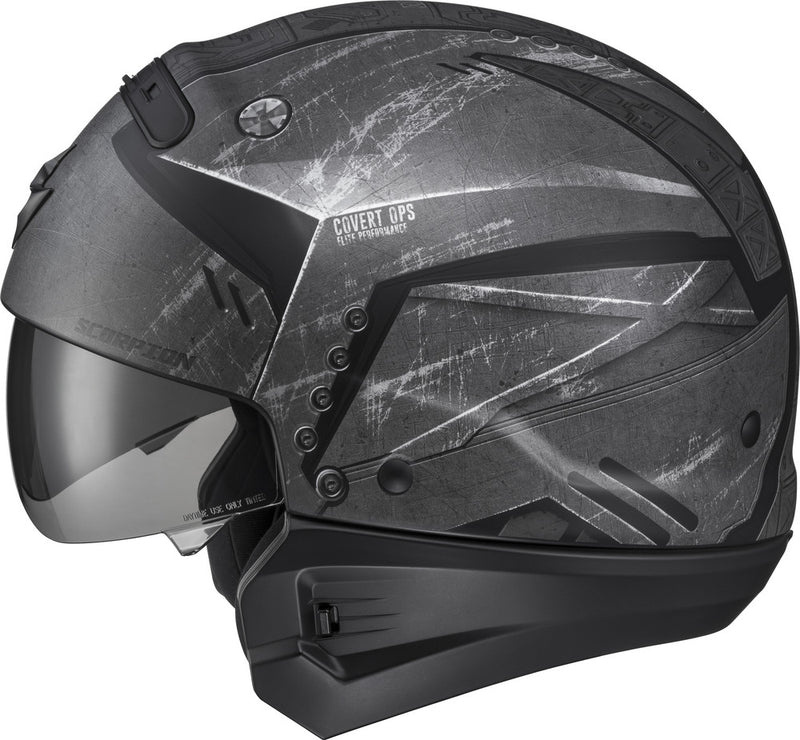 Scorpion Exo 75-16043X COV-1318 COVERT OPEN-FACE HELMET INCURSION BLACK 3X