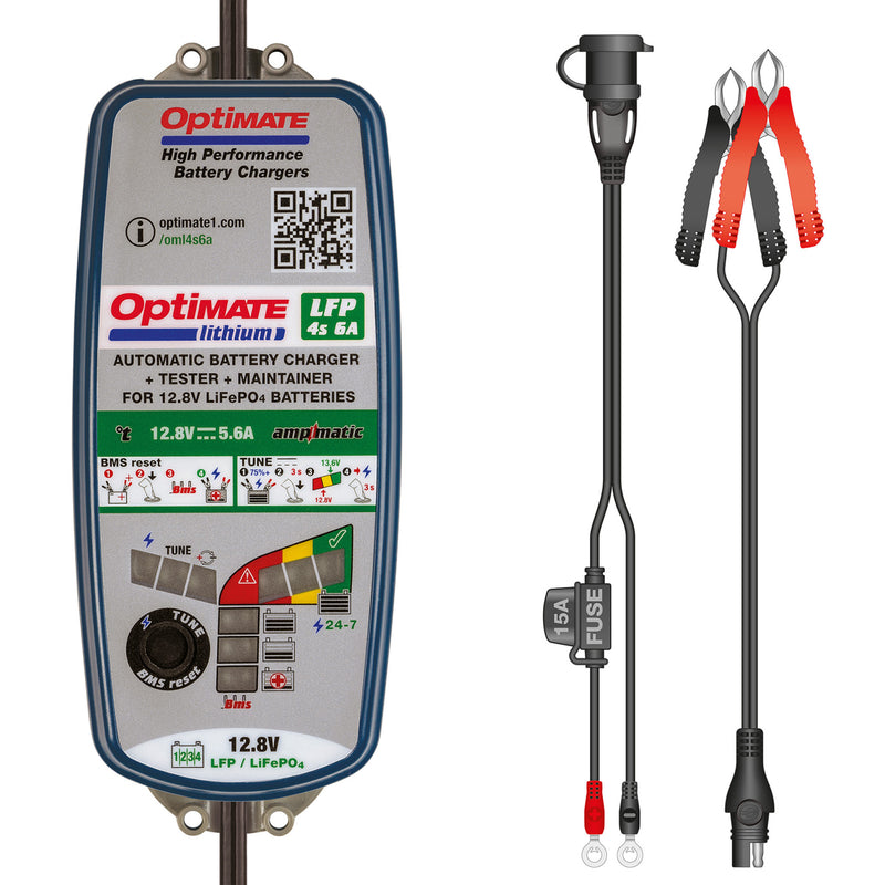 TECMATE 3807-0597 TM391 Optimate™ Lithium LFP 4S 6A Battery Charger Optimate™ Battery Charger - Lithium