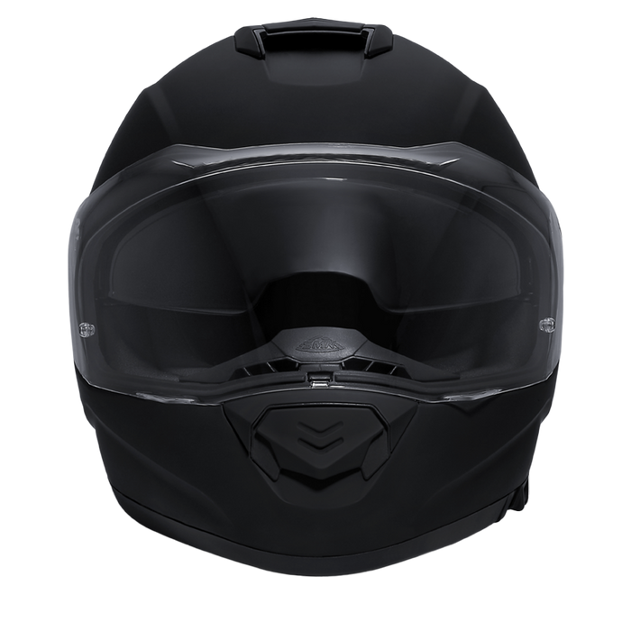 Daytona Detour Full Face Motorcycle Helmet - DOT Certified, Dual Visor, Street Bike Helmet, Men/Women/Youth - Dull Black