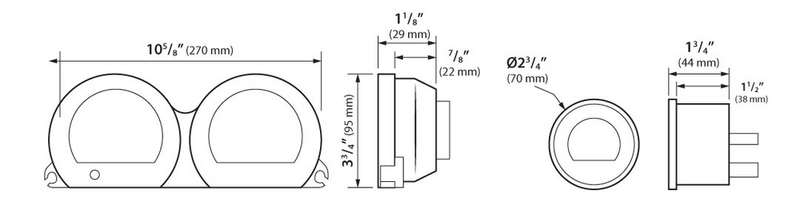 Koso North America HD-03 Series Gauge ` - BA064902 For Harley Touring 2014-2022