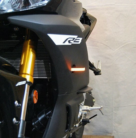 New Rage Cycles Front LED Turn Signals - R3-FB Yamaha R3 2019-2023
