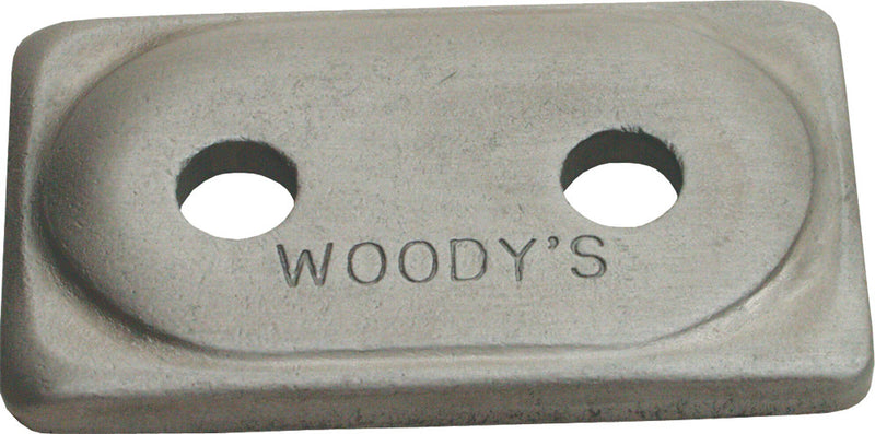 Woody's 18-1097-12 ADD2-3775 DIGGER SUPPORT PLATES DOUBLE ALUM. 5/16" 12/PK