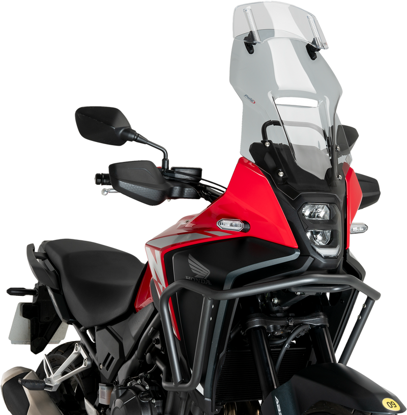 Puig Hi-tech Parts 561-20763S 20763H MULTI-ADJUSTABLE VISOR 2.0 FIXED SCREW SMOKE 300X130MM
